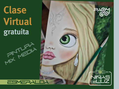 Niñas de Luz - Medio rostro Esmeralda