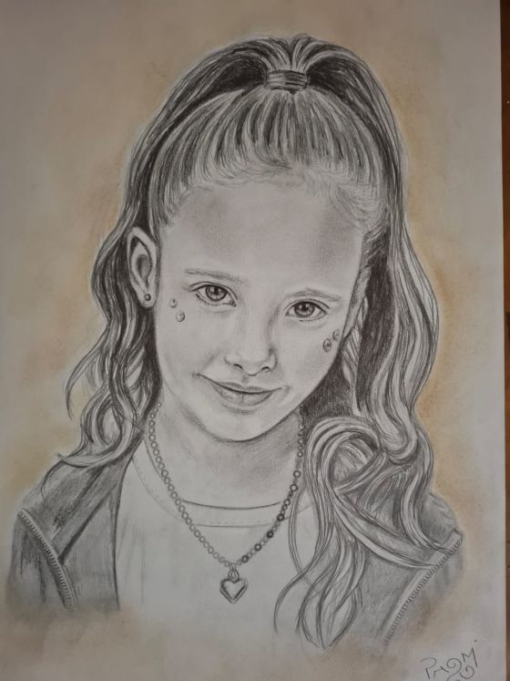 Retrato artístico personalizado a lápiz